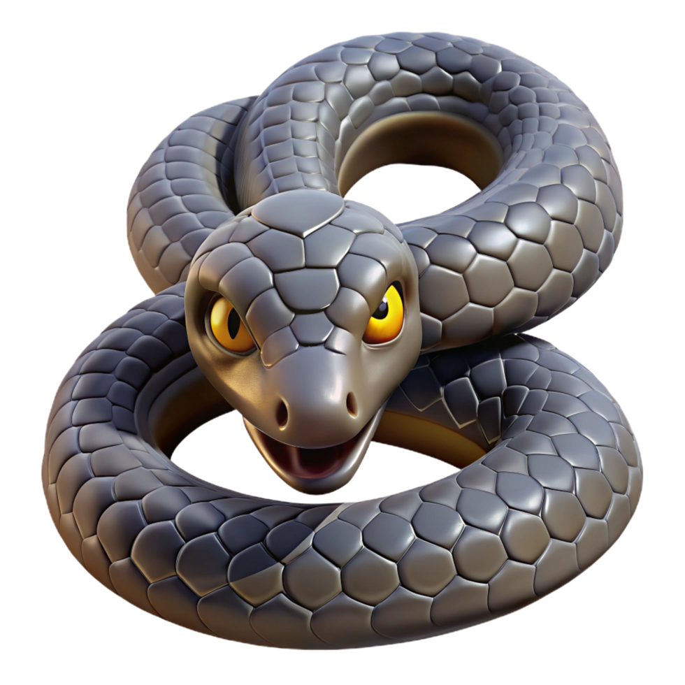 energetic enchanting A single, petrifiemedusa snake, scales detaileaneyes still menacing, studio lighting, isolateon transparent background,high-resolution product photography masterfully captured png