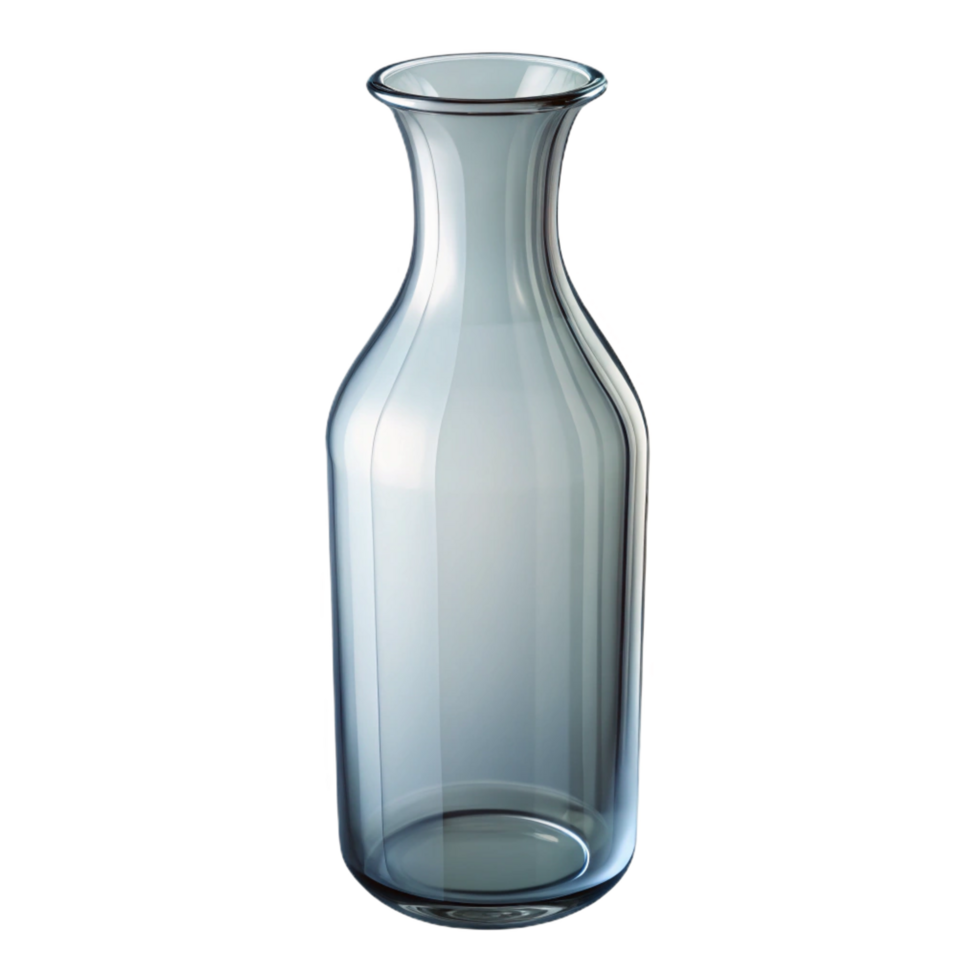 standout classic Tall slender vase, clear glass, smooth surface, studio lighting, detaileillustration, isolateon transparent background,high-resolution product photography high quality png