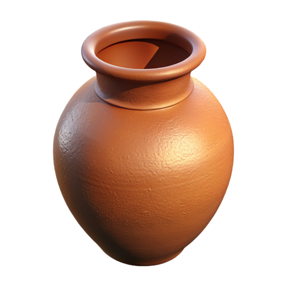 celebratecreative Earthenware vase, texturesurface, matte finish, studio lighting, detaileillustration, isolateon transparent background,high-resolution product photography exclusive png