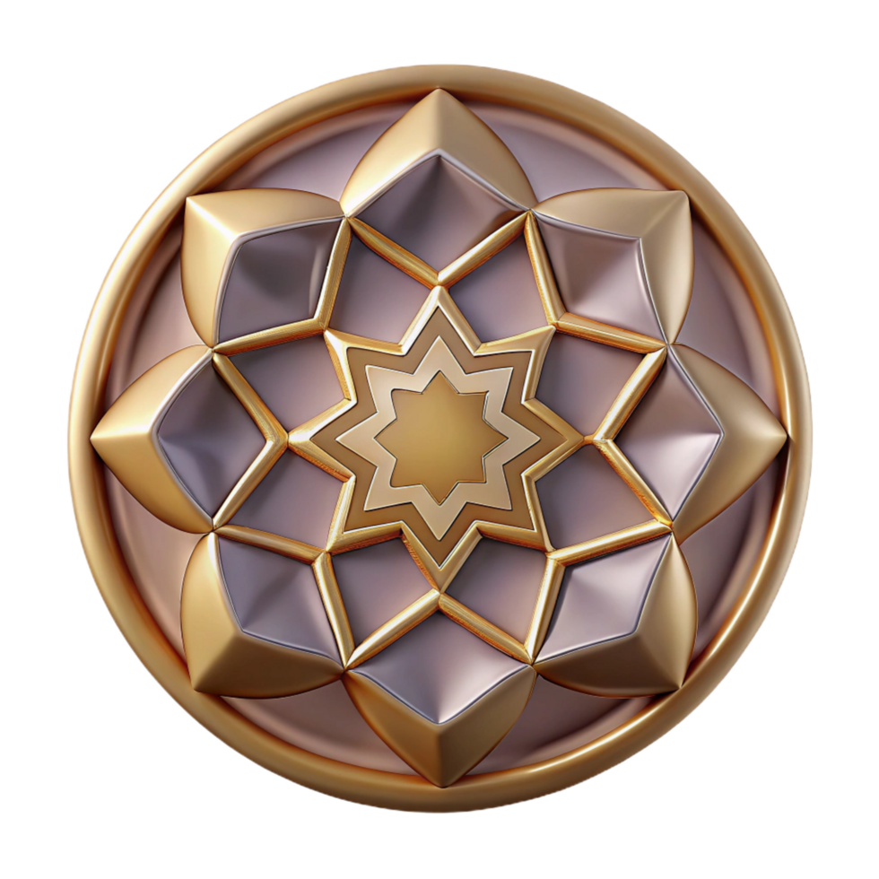 extraordinary modern Decorative plate, geometric pattern, glossy finish, soft lighting, top-down view, detaileillustration, with transparent background,high-resolution product photography professional png