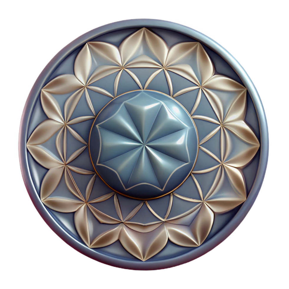 alluring tranquil rustic Decorative plate, geometric pattern, glossy finish, soft lighting, top-down view, detaileillustration, with transparent background,high-resolution product photography elite png