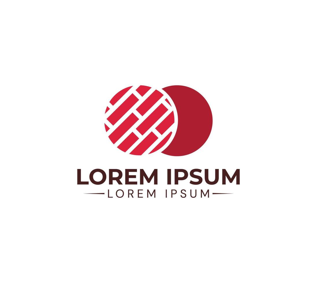 Brick store logo design vector