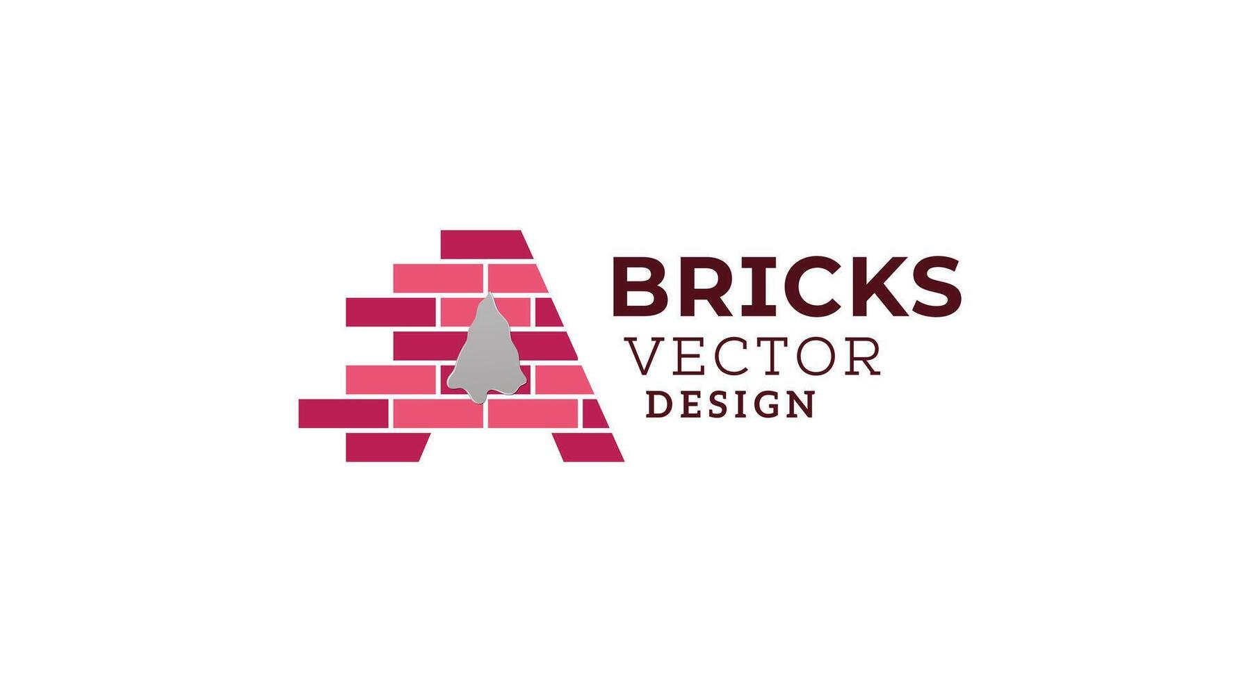 A letter brick logo art vector