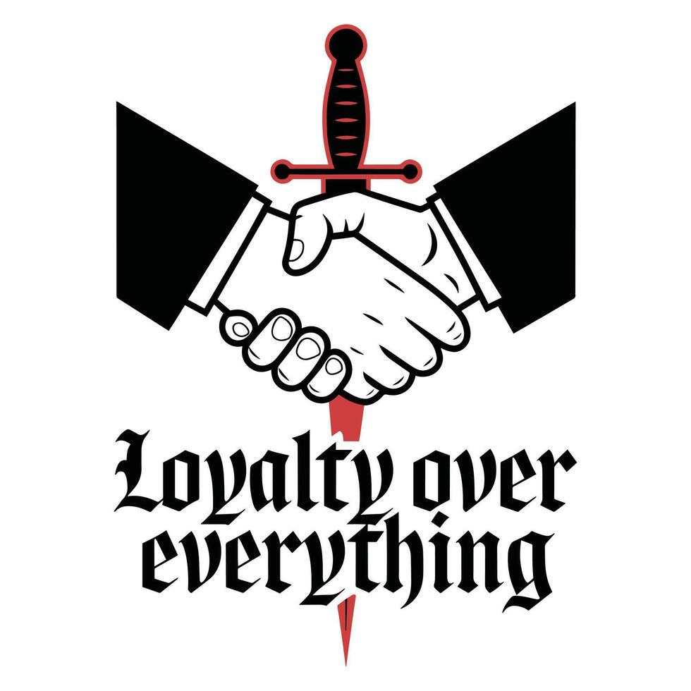 Loyalty Over Everything T Shirt Design vector