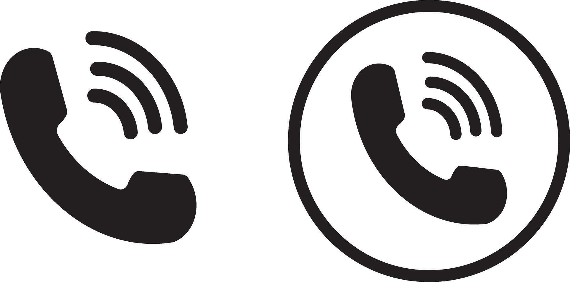 Modern phone call icon, illustration.Trendy telephone template for website, sign, symbol, ui and logo design.Phone sign simple icon. vector