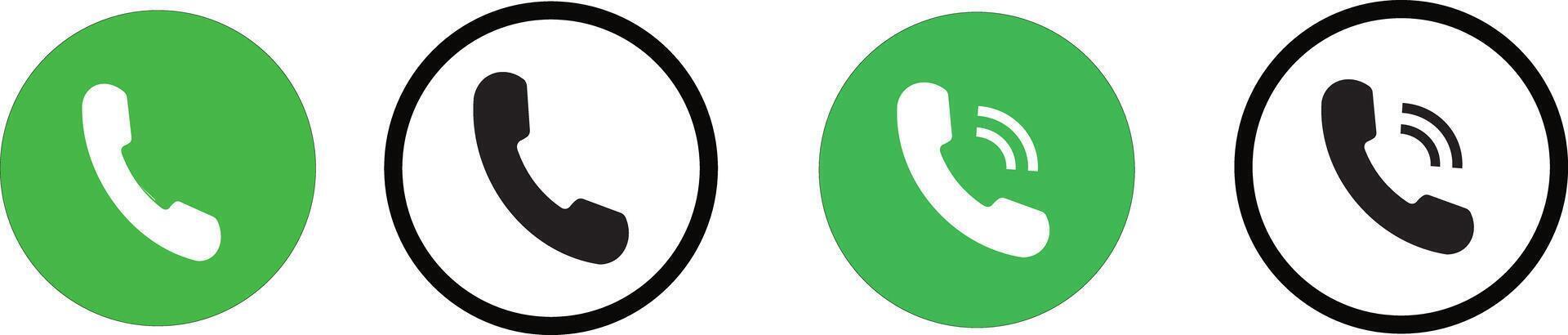 . Phone call icon. Telephone icon symbol, illustration image. Isolated on white sign symbol, vector