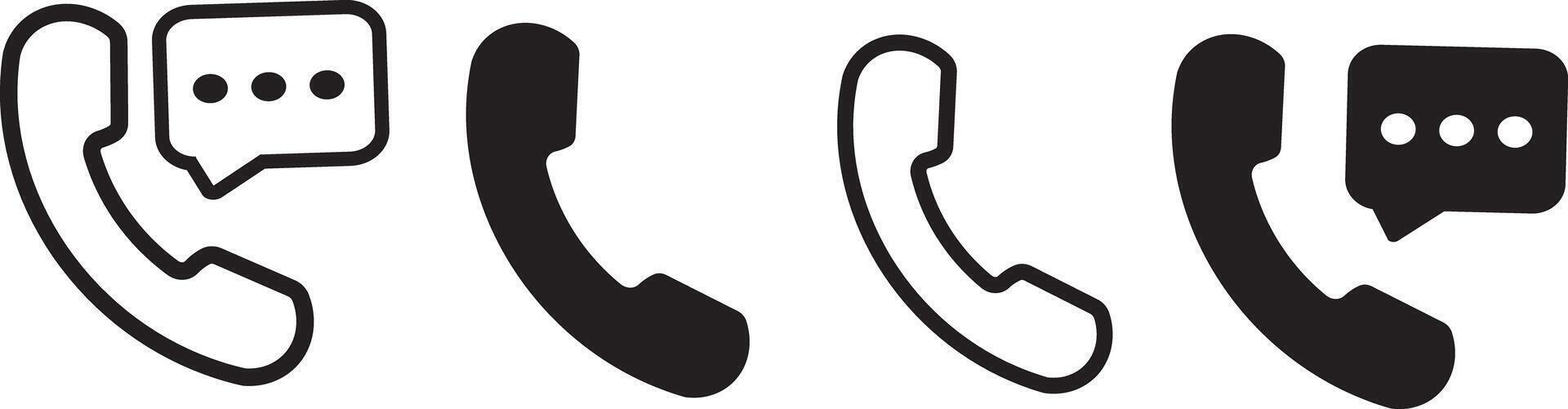 phone icon set,call sign, Cell phone isolated on transparent sign background. Contact us telephone sign vector