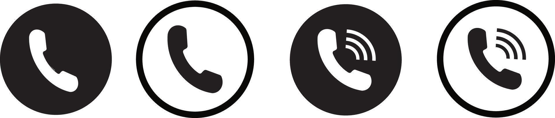 Phone call icon. Telephone icon, illustration image. Isolated on white sign symbol, vector