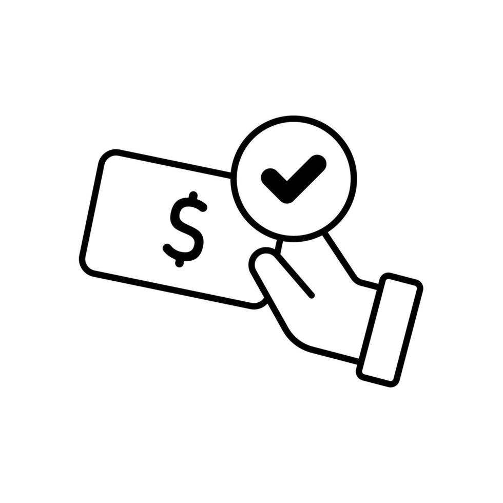 Icon a paid, isolated against a clean background. vector