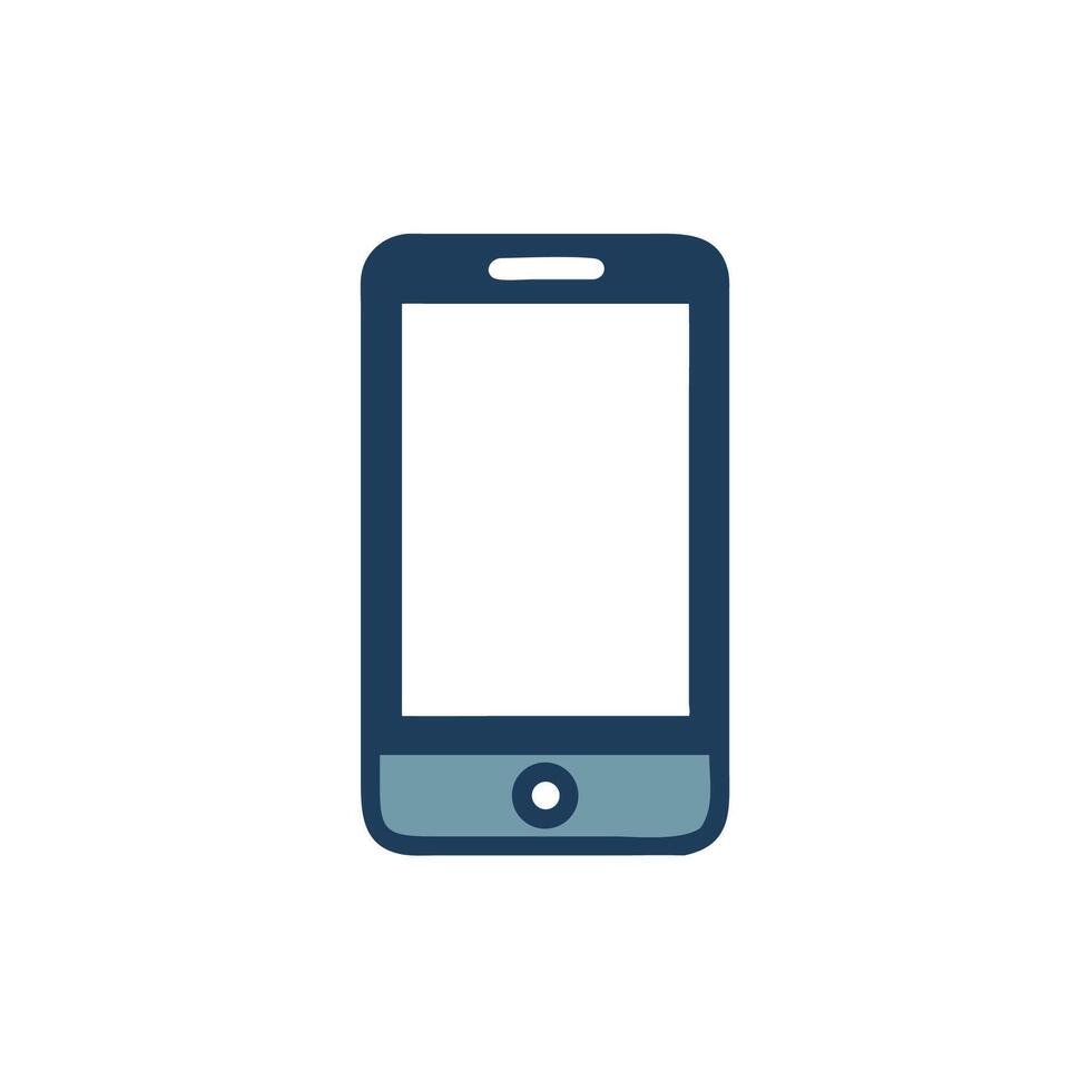 Mobile phone icon isolated on white background vector
