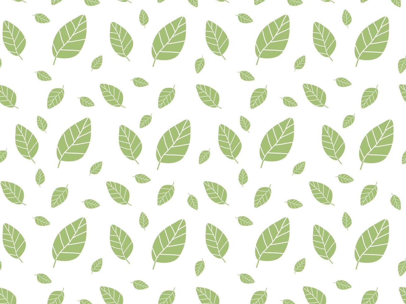 Seamless pattern featuring delicate green leaves in a subtle, harmonious design. Ideal for eco-friendly projects, textiles, stationery, and digital backgrounds, adding a natural, minimal touch vector