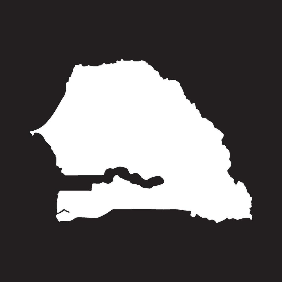 Senegal Map Icon element. vector
