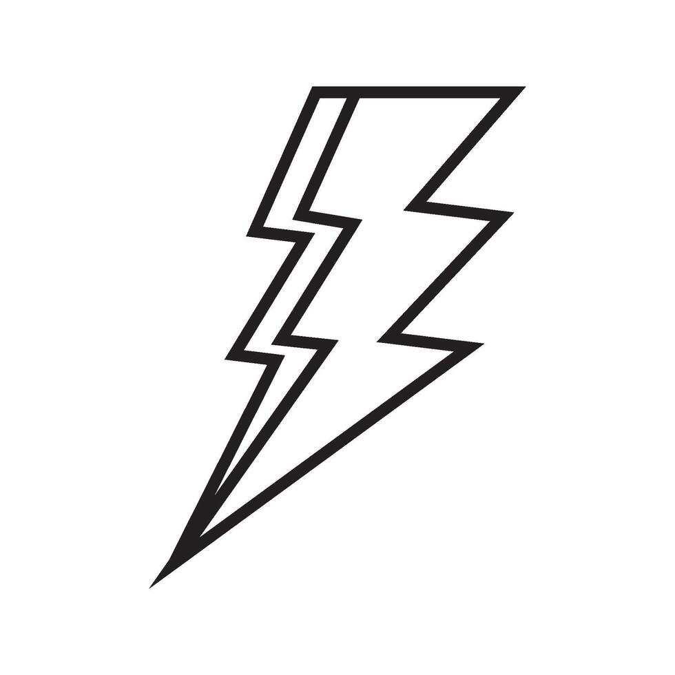 lightning symbol icon vector
