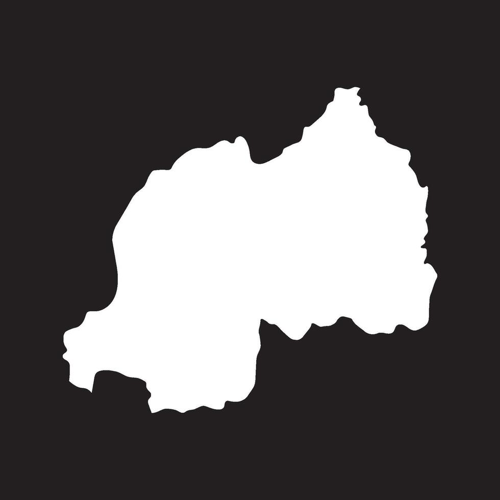 Rwanda Map Icon vector