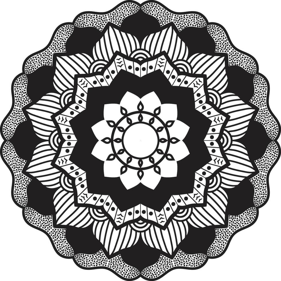 mandala design illustrator vector