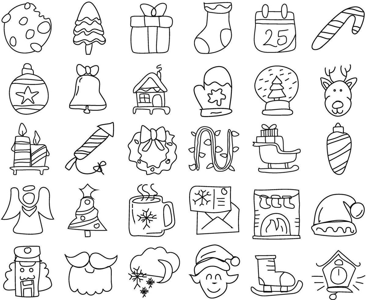 Elegant Eye Catching Crisma's Icons vector
