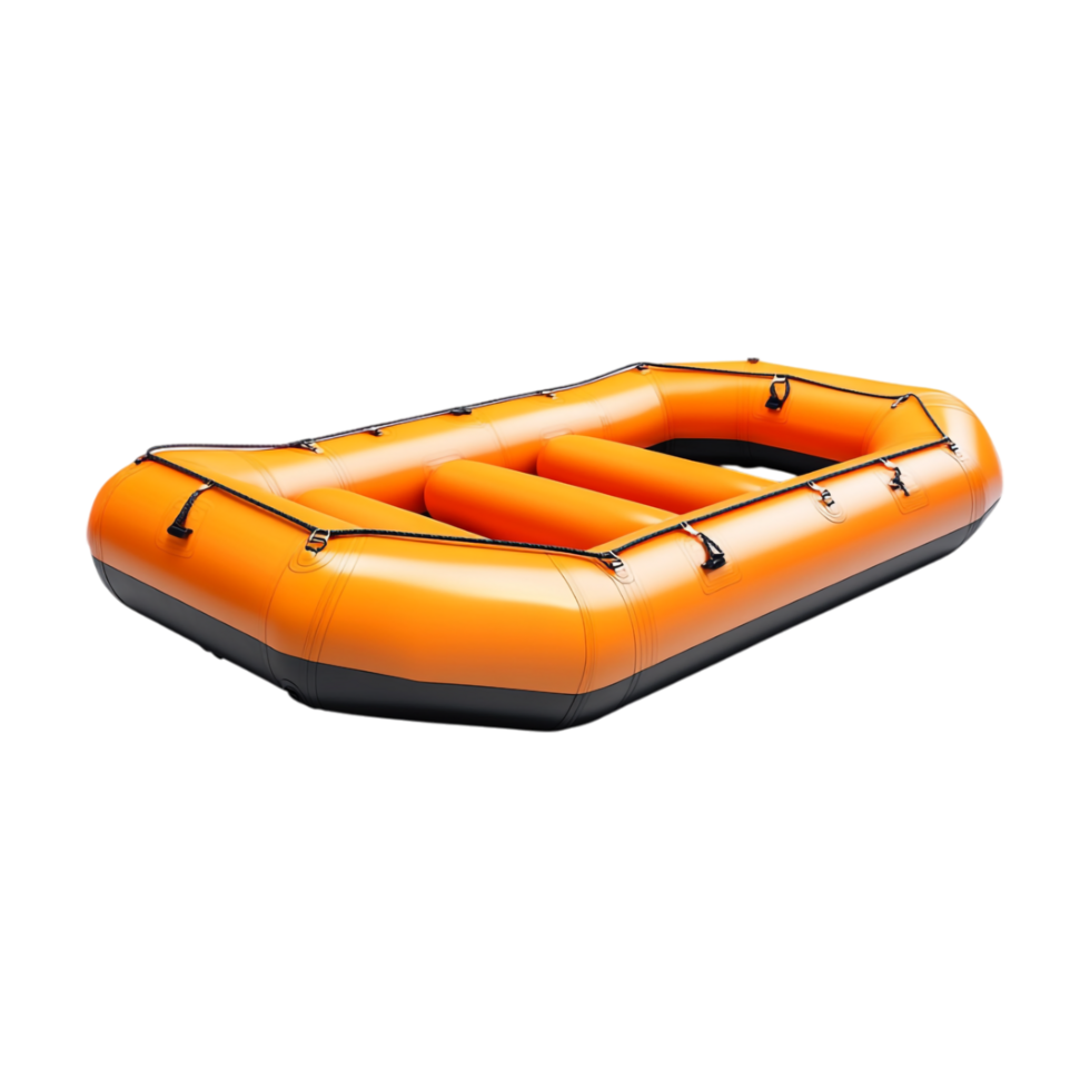 a an inflatable boat on transparent background png