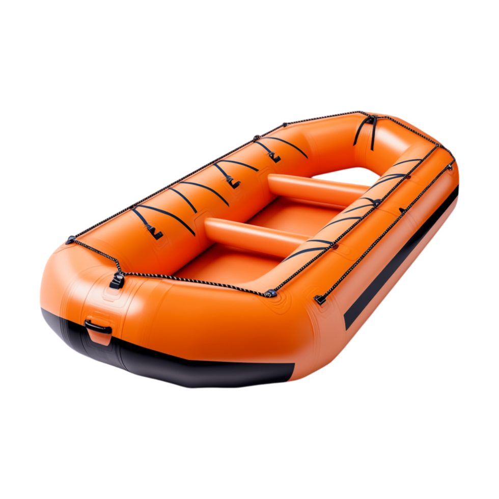 a an inflatable boat on a transparent background png