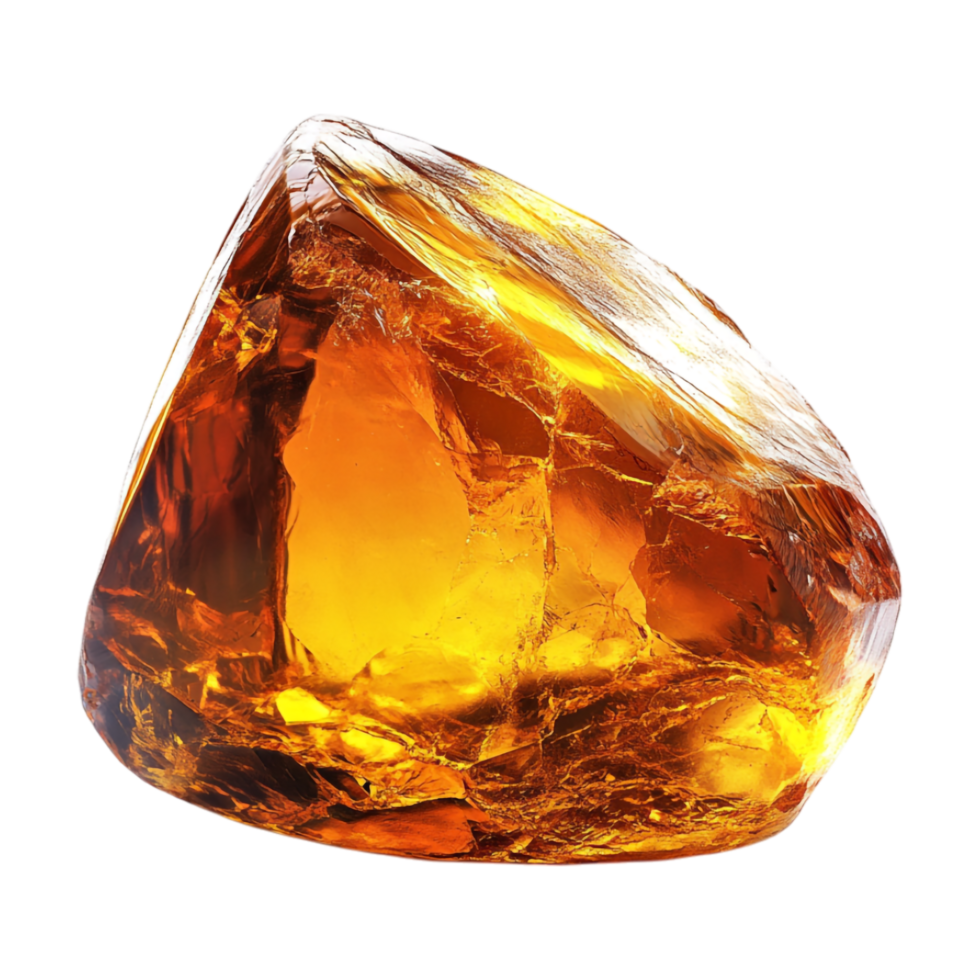 a large orange stone on a transparent background png