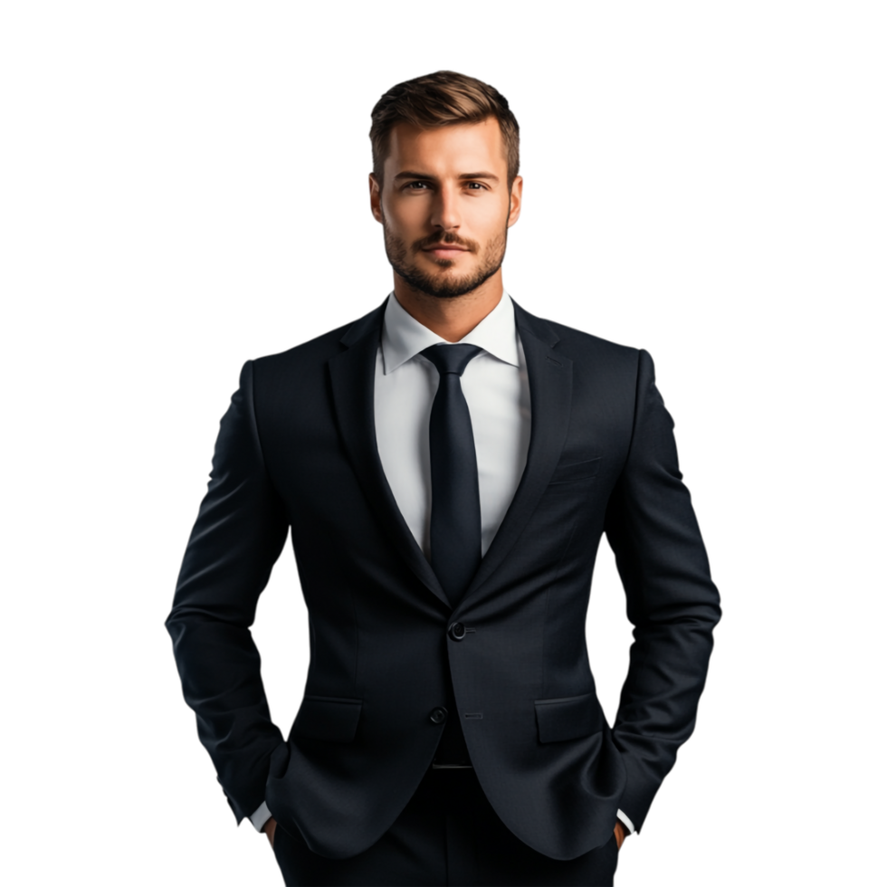 man suit standing in front of a transparent background png