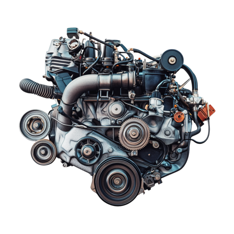 a car engine on a transparent background png
