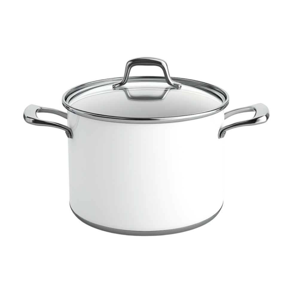 a white pot with a lid on a transparent background png