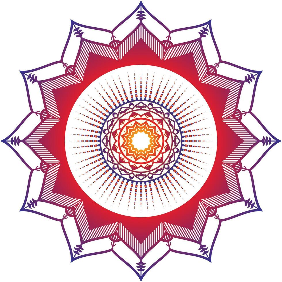 black and gold mandala design art vector