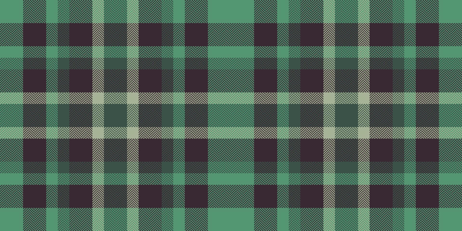 Seamless green and dark plaid pattern. Perfect for textile design, website backgrounds, or crafting projects. vector