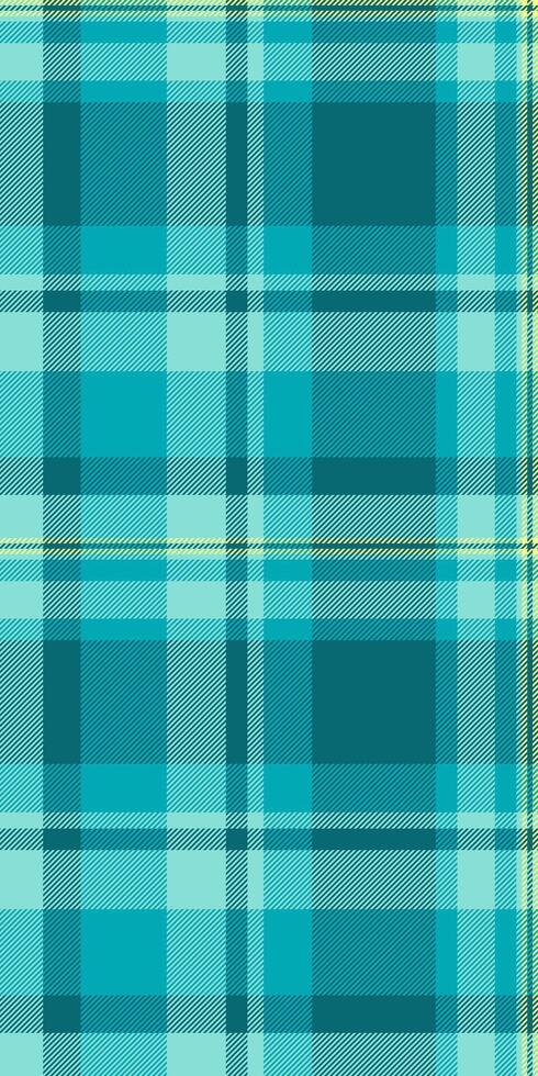 Vibrant teal and mint plaid pattern. Perfect for textile design, fashion, website backgrounds, and stationery. vector