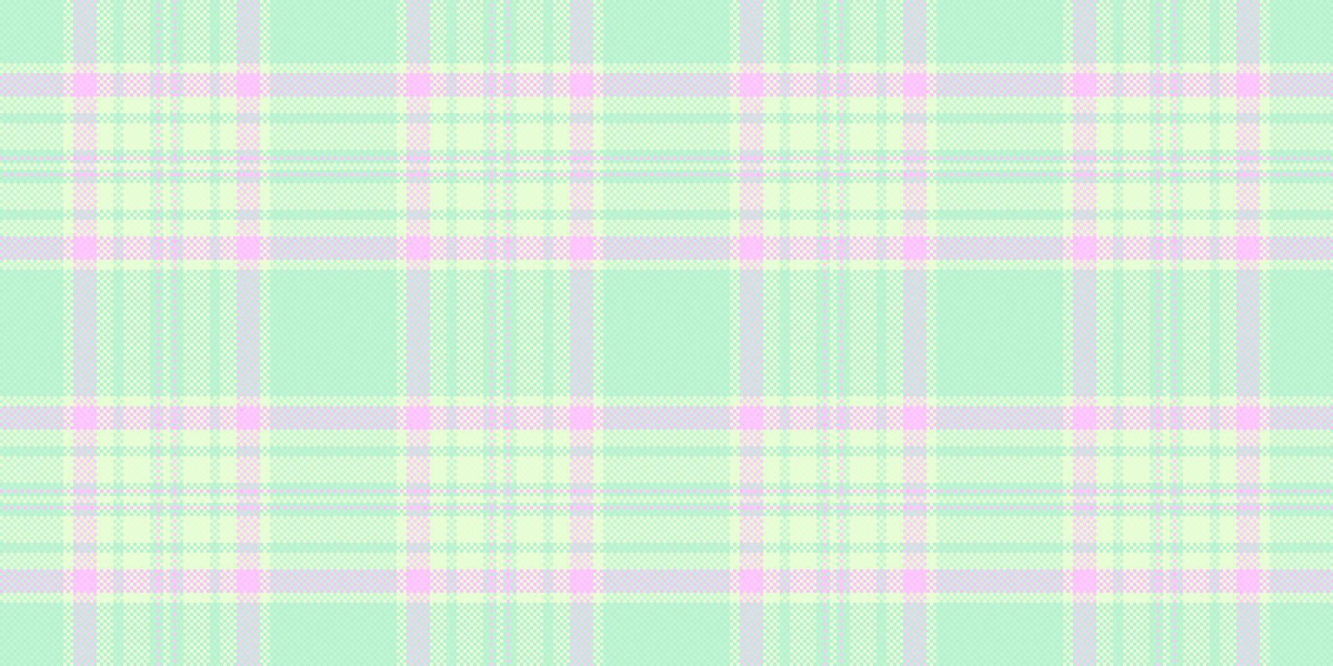 Pastel plaid pattern in mint green, pale yellow, and pink. Perfect for textile design, scrapbooking, or as a website background. vector