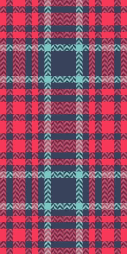 Beautiful pattern textile fabric, invite tartan check plaid. Masculine background texture seamless in blue and red colors. vector