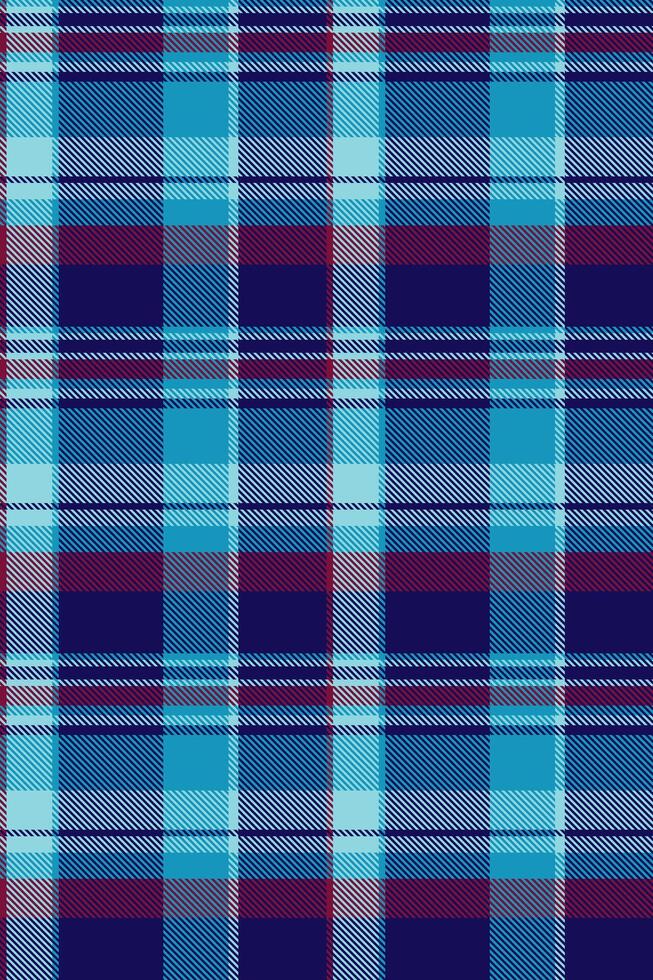Vibrant teal and navy plaid pattern. Perfect for textile design, apparel, wallpaper, or website backgrounds. vector