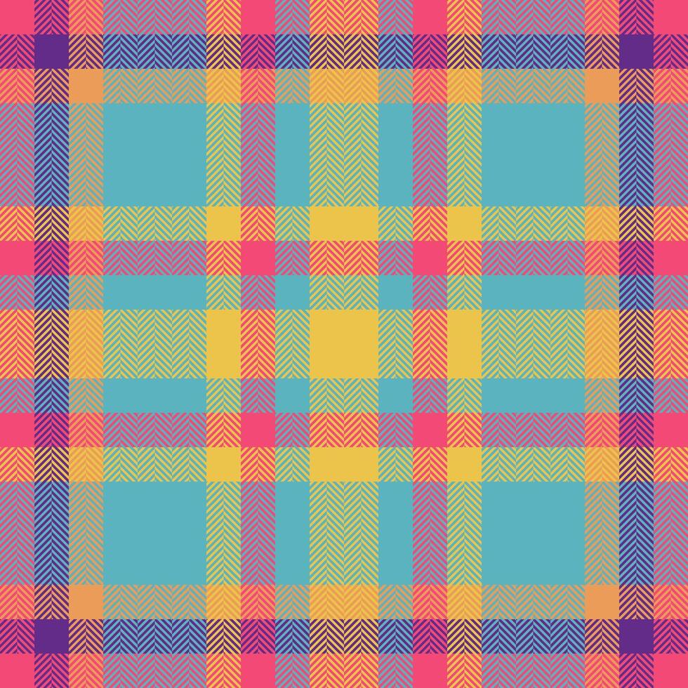 Vibrant herringbone plaid pattern in cheerful pastel tones. Ideal for textile design, fashion, home decor, and website backgrounds. vector