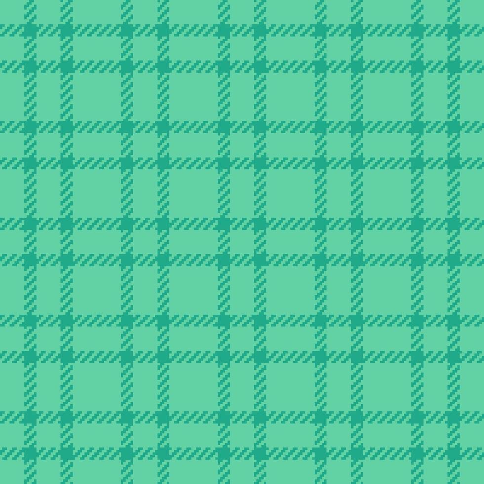 Seamless mint green plaid pattern. Perfect for textile design, website backgrounds, or packaging. vector
