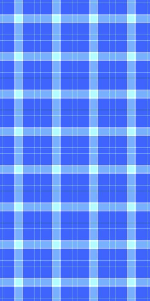 Vibrant blue and light blue plaid pattern. Perfect for textile designs, website backgrounds, or crafting projects. This simple yet stylish check design evokes feelings of calmness and order. vector