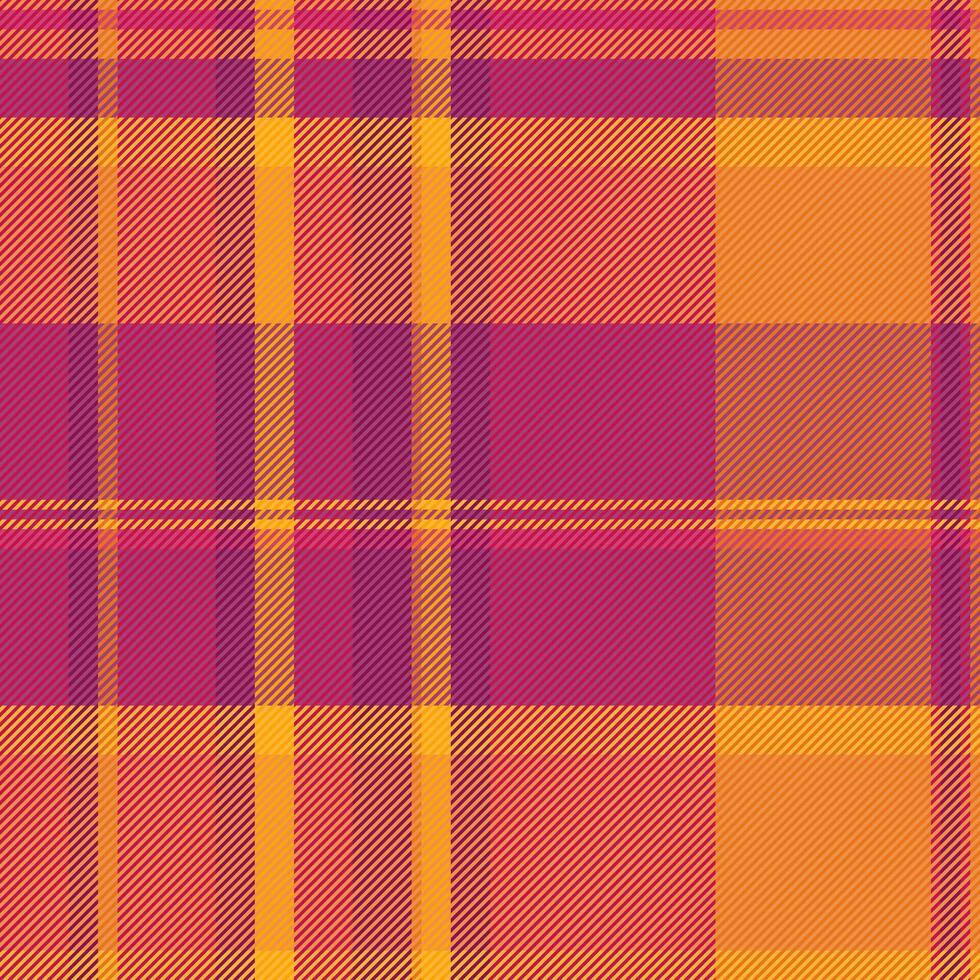 Vibrant, warmtoned plaid pattern. Perfect for textile designs, fashion, website backgrounds, or autumnal themed projects. vector