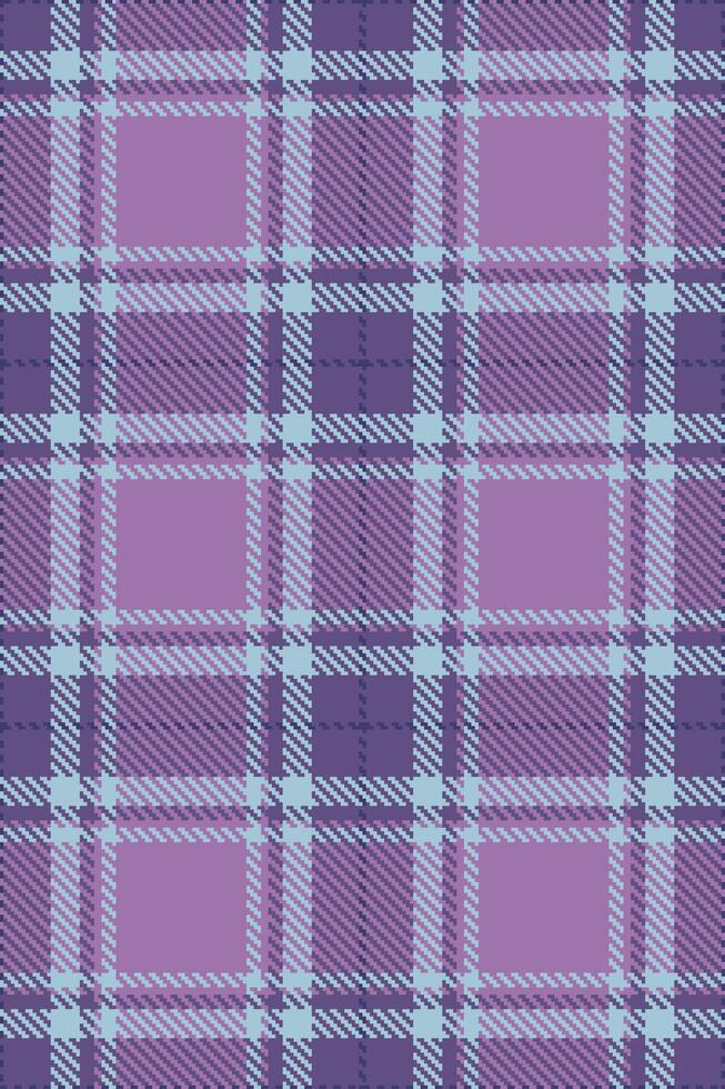 Elegant purple and lavender plaid pattern. Perfect for textile design, apparel, website backgrounds, or scrapbooking projects. This seamless texture evokes a feeling of warmth and sophistication. vector