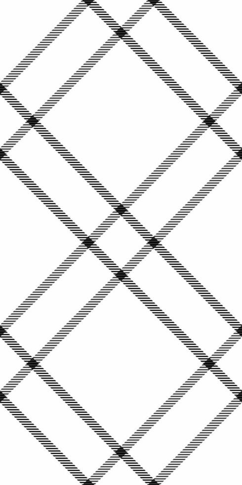 Stylish black and white diagonal plaid pattern. Perfect for textile design, website backgrounds, or modern graphic projects. vector