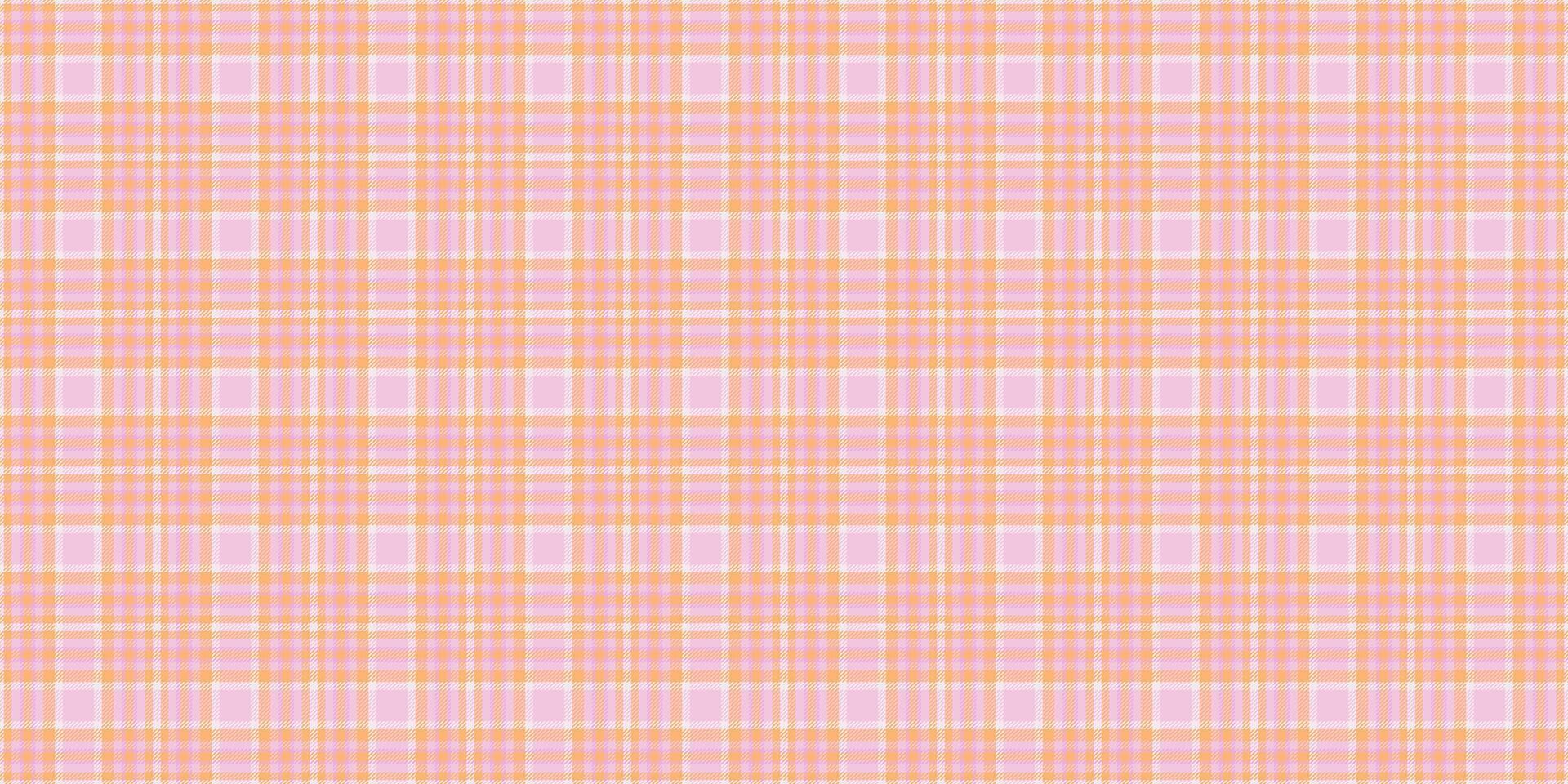 Post seamless tartan, fancy texture textile pattern. Harmony fabric check background plaid in light and orange colors. vector