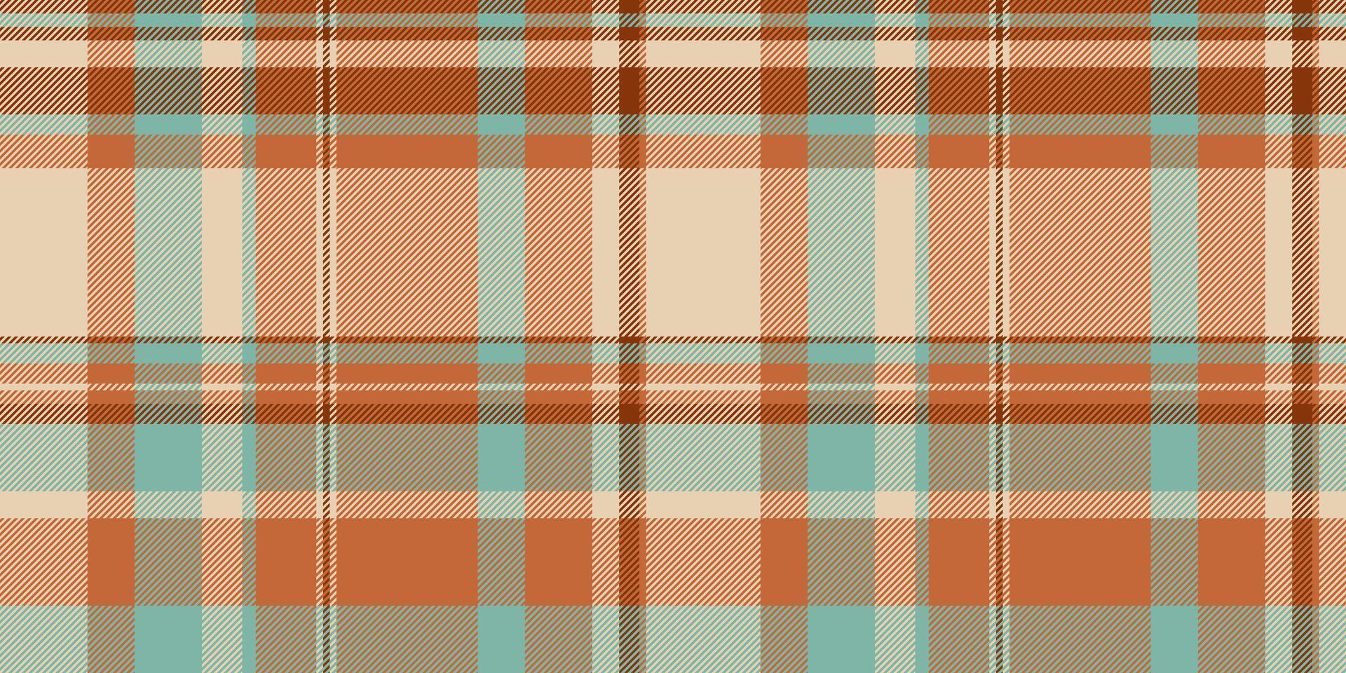 Seamless autumnal plaid pattern in earthy tones. Perfect for textile design, fallthemed projects, or creating a rustic, cozy feel. vector