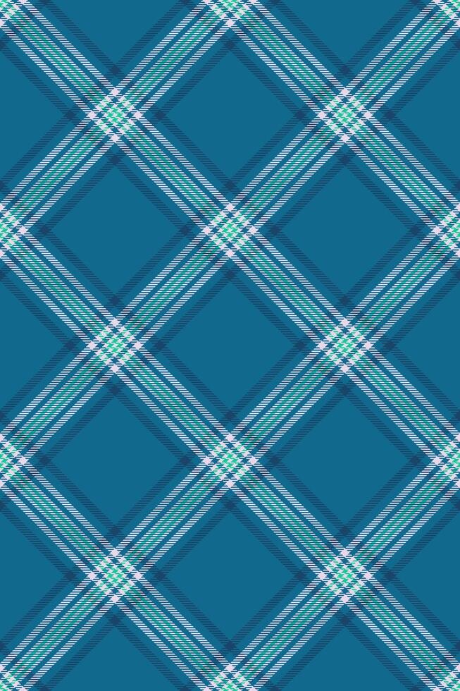 Vibrant teal and green plaid pattern, perfect for textile design, fashion, and website backgrounds. This seamless texture evokes a feeling of freshness and style. vector
