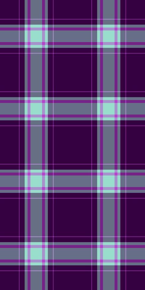 Stylish purple, grey, and mint green plaid pattern. Perfect for textile design, fashion, website backgrounds, or scrapbooking projects. vector