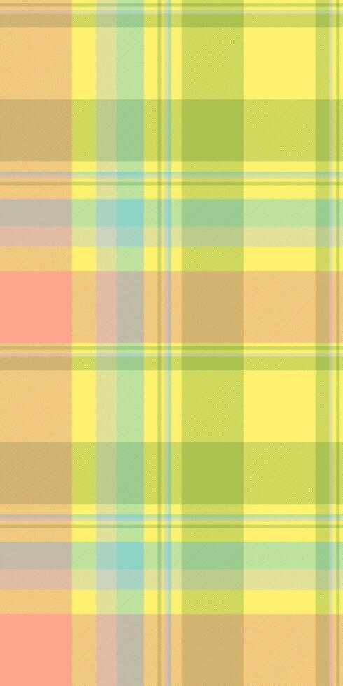 Pastel plaid pattern. Soft, cheerful colors ideal for textile design, website backgrounds, or springsummer themed projects. Evokes feelings of warmth and serenity. vector
