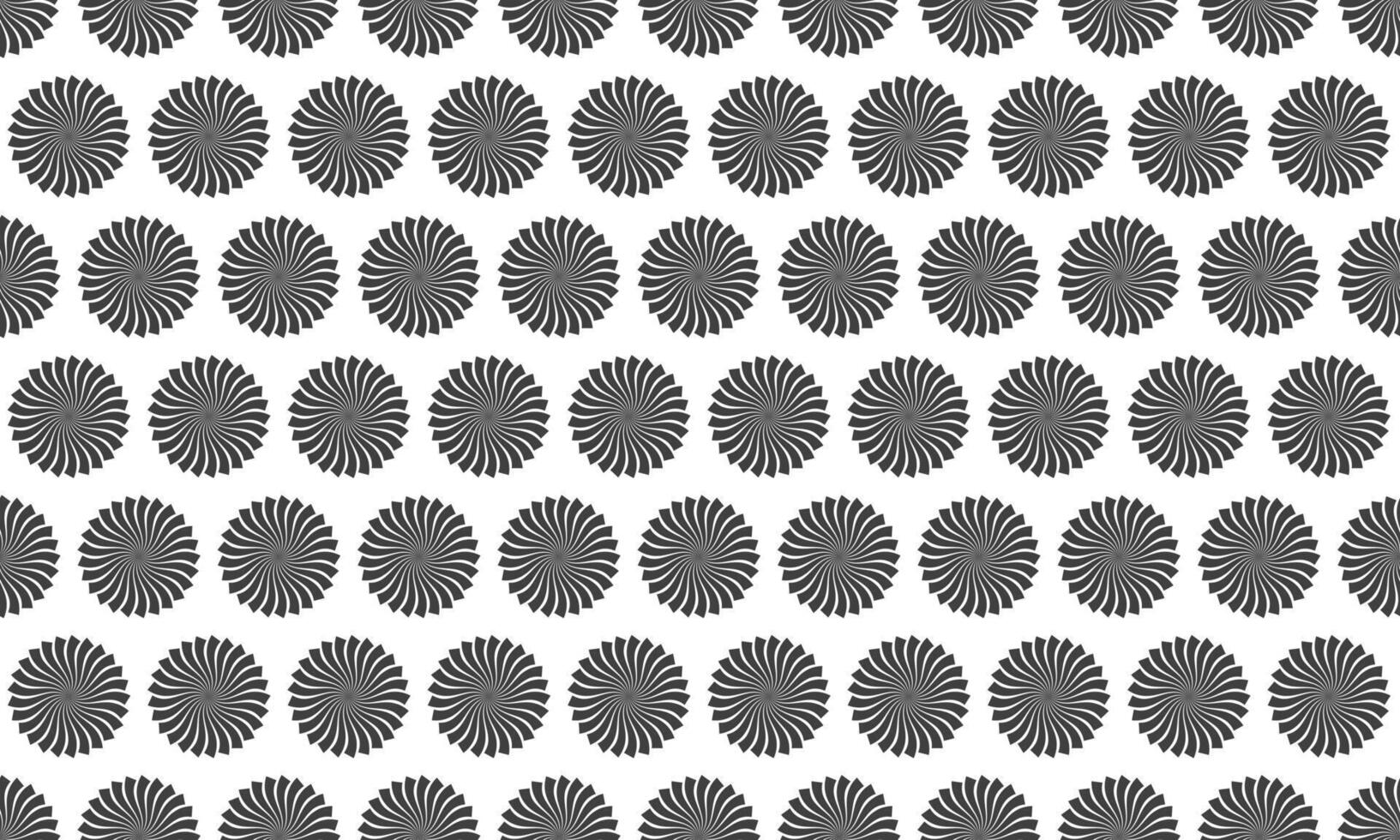 Abstract seamless pattern of swirling circular motifs. Elegant grayscale design perfect for textile prints, website backgrounds, or modern graphic projects. vector