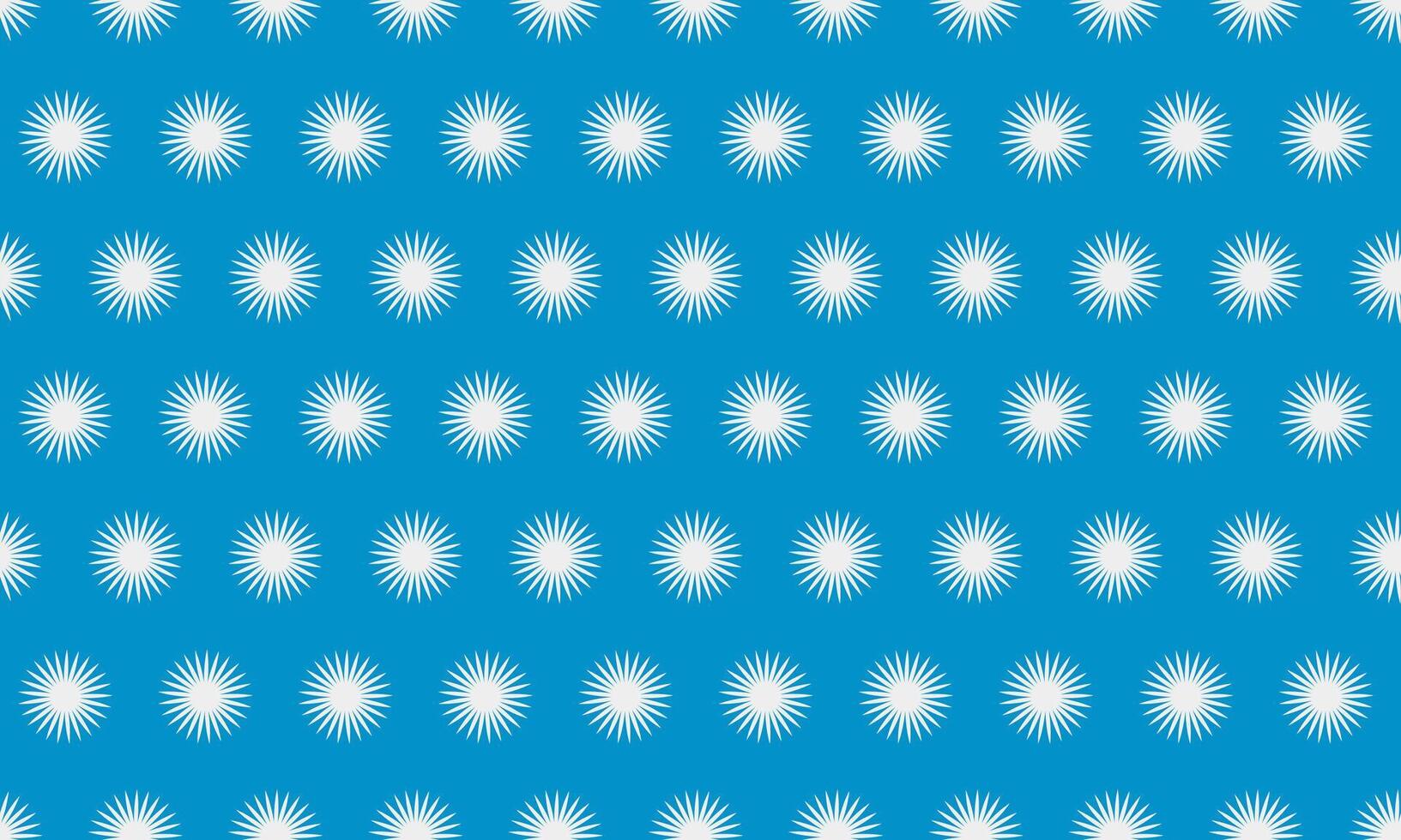 Vibrant teal background adorned with a repeating pattern of stylized white sunbursts. This cheerful, minimalist design evokes feelings of warmth, optimism, and summer. vector