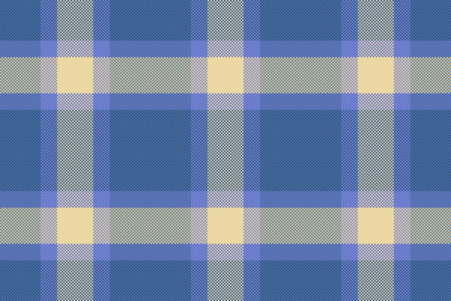 Performance textile pattern, customized check fabric seamless. Amazing tartan texture plaid background in blue and light colors. vector