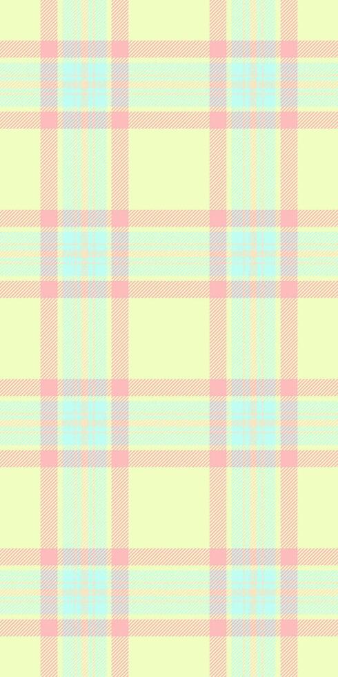 Paisley pattern check, mosaic textile fabric background. English plaid tartan seamless texture in light and bisque colors. vector