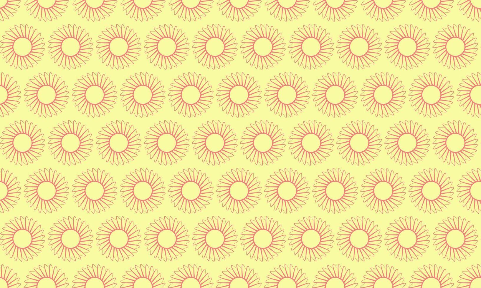 Cheerful pastel yellow sunburst pattern. Perfect for backgrounds, textiles, or summerthemed designs. Repeatable design offers endless creative possibilities. vector