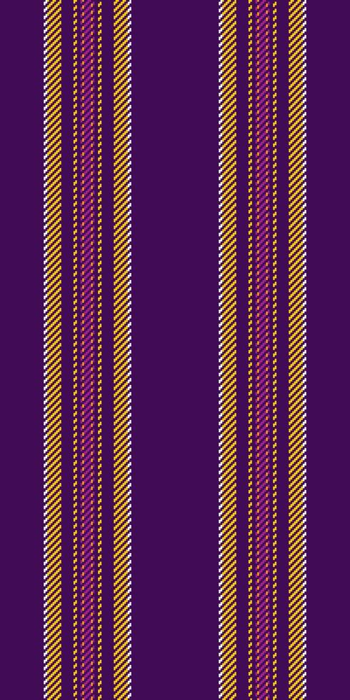 Vibrant vertical stripes in gold, purple, and pink on a deep purple background. Perfect for textile design, website banners, or fashion projects. vector