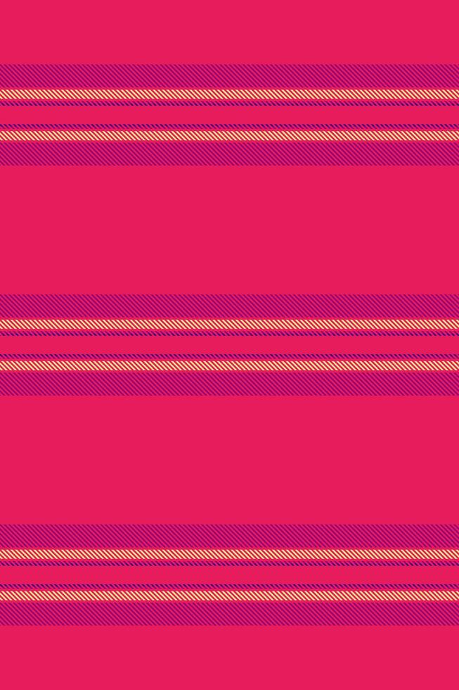 Peminine seamless vertical stripe, damask textile texture. Fictorian fabric background pattern lines in red and pink colors. vector